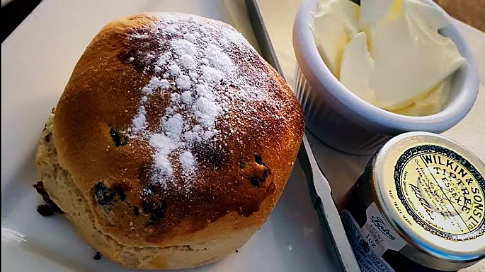 Fresh bakes and coffee at Marlos Bakery
